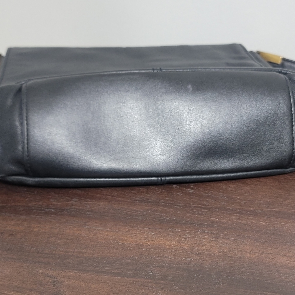Jacqueline Ferrar Vintage Black Leather Shoulder Bag - Picture 8 of 15